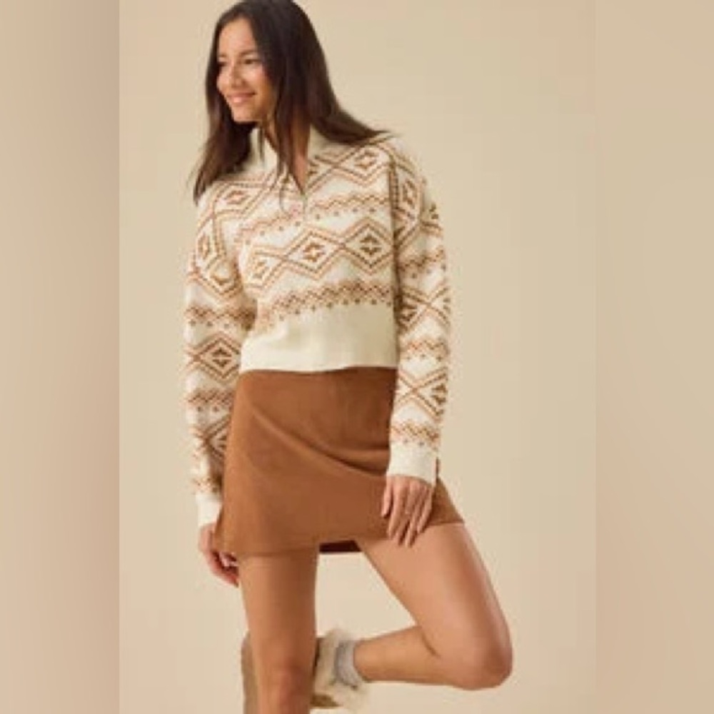 NWT J.Crew Faux-suede‎ A-line Mini Skirt